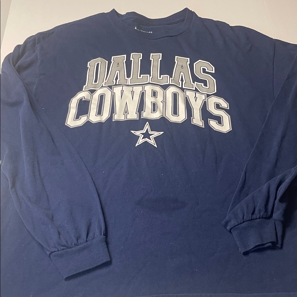 NFL‎ Dallas Cowboys Navy Blue Long Sleeve Tee